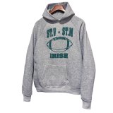 90’ｓ〜 USA製【ビンテージ】DISCUS ATHLETIC【ディスカスアスレチック】ST.V・ST.M IRISH フットボール【グレー】【パーカー】【サイズXL】 