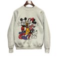 画像1: 90's【USA製】【ビンテージ】フルーツオブザルーム ウォルトディズニー【ミッキーマウス】ミニー 【プルート】グーフィー グレー【スウェット】【サイズL】<br> (1)