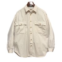 【ビンテージ】【UNION BAY】【ユニオンベイ】【ナチュラル】【コットンシャツ】【サイズM】 