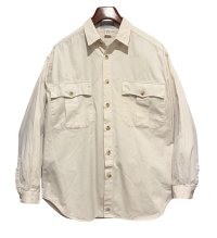 【ビンテージ】【UNION BAY】【ユニオンベイ】【ナチュラル】【コットンシャツ】【サイズM】 