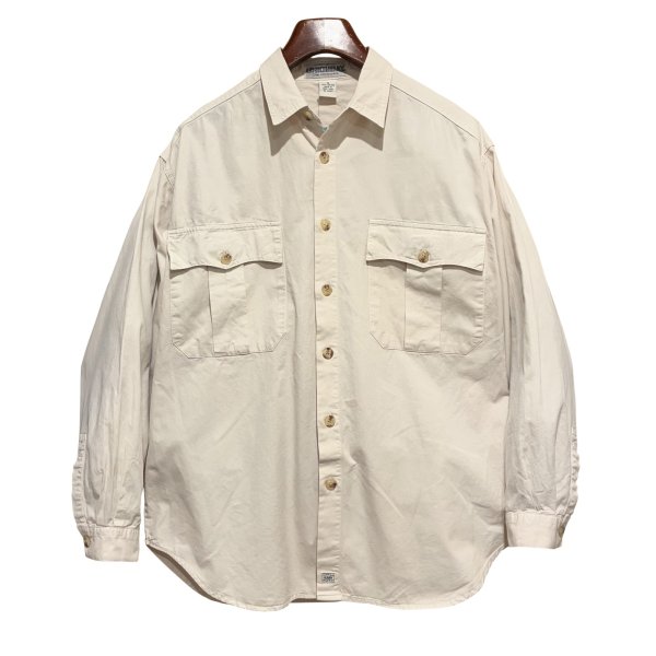 画像1: 【ビンテージ】【UNION BAY】【ユニオンベイ】【ナチュラル】【コットンシャツ】【サイズM】 