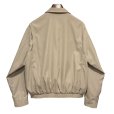 画像4: 【ビンテージ】【ラルフローレン】【POLO RALPH LAUREN】【ベージュｘ裏地紺格子柄】ジップアップ【ブルゾン】スウィングトップ【サイズＬ】<br> (4)