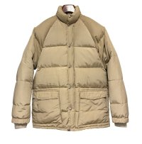 〜80’s ビンテージ SIERRA DESIGNS 【シエラデザインズ】【ベージュ×裏地オレンジ】【ダウンジャケット】【サイズS】 