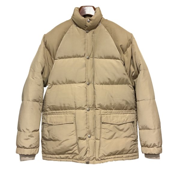 画像1: 〜80’s ビンテージ SIERRA DESIGNS 【シエラデザインズ】【ベージュ×裏地オレンジ】【ダウンジャケット】【サイズS】 