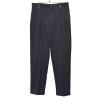 ビンテージ【pierre cardin】ピエールカルダン【チャコール】２タック【ウールスラックス】【ウールパンツ】【W32】 