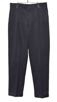 ビンテージ【pierre cardin】ピエールカルダン【チャコール】２タック【ウールスラックス】【ウールパンツ】【W32】 