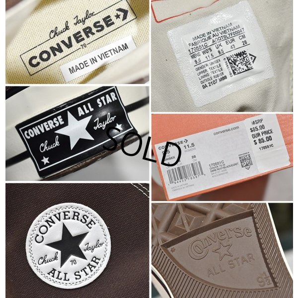 画像2: 【新品未使用】【コンバース】converse オールスター【CT70】【DARK ROOT】ダークルーツ 【ハイカットシューズ】9 1/2【28ｃｍ】 
