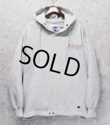 90’ｓ〜【ビンテージ】【ラッセル】PRO COTTON【OHIO STATE FOOTBALL】スナップボタン付き【グレー】パーカー【サイズＸＬ】 