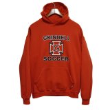 90'ｓ【メキシコ製】【RUSSELL】ラッセル 【ビンテージ】赤【GRINNEL SOCCER】サッカーチーム【パーカー】【サイズL】 