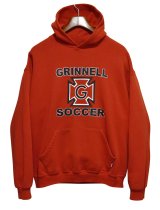 90'ｓ【メキシコ製】【RUSSELL】ラッセル 【ビンテージ】赤【GRINNEL SOCCER】サッカーチーム【パーカー】【サイズL】 