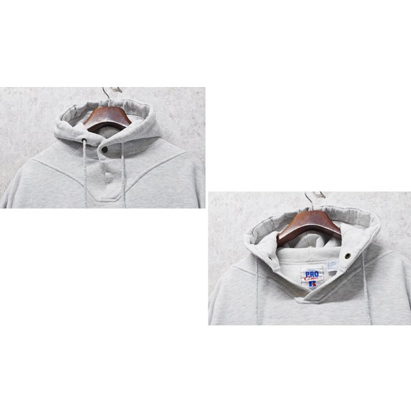 画像3: 90’ｓ〜【ビンテージ】【ラッセル】PRO COTTON【OHIO STATE FOOTBALL】スナップボタン付き【グレー】パーカー【サイズＸＬ】 