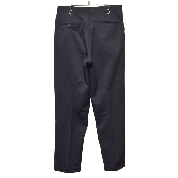 画像3: ビンテージ【pierre cardin】ピエールカルダン【チャコール】２タック【ウールスラックス】【ウールパンツ】【W32】 