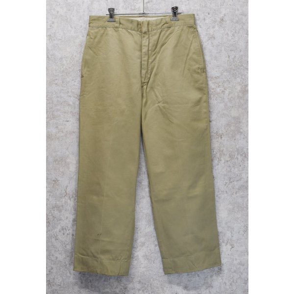 画像1: 70's【ビンテージ】U.S.ARMY【米軍実物】【チノパンツ】【サイズ 33x29】 