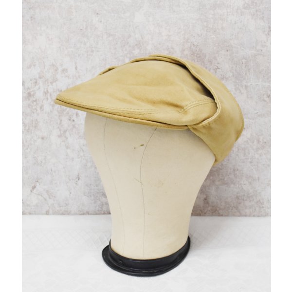 画像1: イングランド製【ビンテージ】L.L.Bean【LLビーン】ベージュ【モールスキン】【キャスケット】 