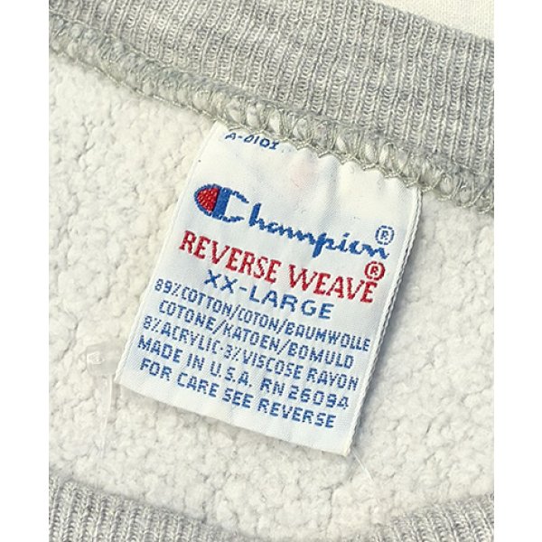 画像2: 90’s【USA製】ビンテージ【Champion】【チャンピオン】【リバースウィーブ】AIR FORCE ATHLETICS【エアフォースアスレチックス】【グレー】スウェット【サイズXXL】 