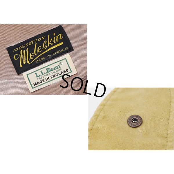 画像2: イングランド製【ビンテージ】L.L.Bean【LLビーン】ベージュ【モールスキン】【キャスケット】 