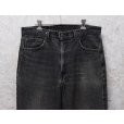 画像3: 90's【USA製】【ビンテージ】【LEVI'S】【リーバイス５５４】554【黒】【デニムパンツ】ブラックデニム【34×32】<br> (3)