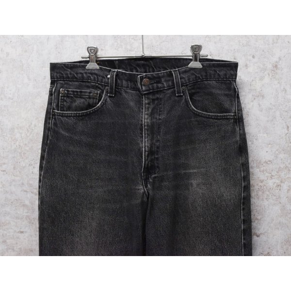 画像3: 90's【USA製】【ビンテージ】【LEVI'S】【リーバイス５５４】554【黒】【デニムパンツ】ブラックデニム【34×32】 