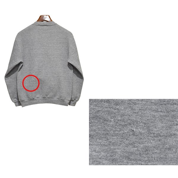 画像3: 90'ｓ【USA製】【RUSSELL】ラッセル 【ビンテージ】グレー【無地】【クルーネック】前V スウェット【サイズM】 