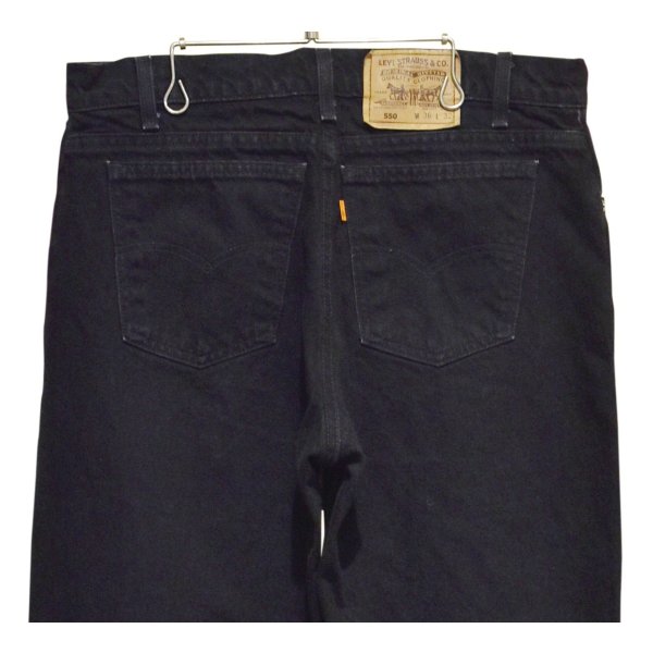 画像4: 90's【USA製】【ビンテージ】【LEVI'S】【リーバイス５５０】550 黒 デニムパンツ ブラックデニム【36ｘ32】 