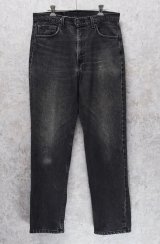 90's【USA製】【ビンテージ】【LEVI'S】【リーバイス５５４】554【黒】【デニムパンツ】ブラックデニム【34×32】 