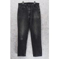 90's【USA製】【ビンテージ】【LEVI'S】【リーバイス５５４】554【黒】【デニムパンツ】ブラックデニム【34×32】 