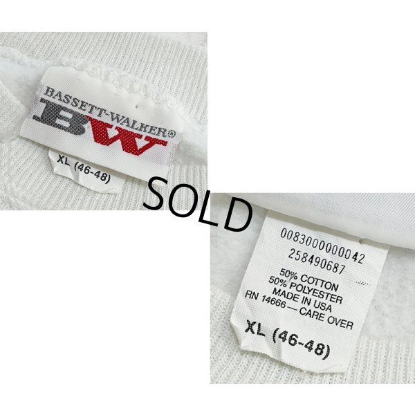 画像2: 80’s【USA製】BW【BASSETT-WALKER】バセットウォーカー ビンテージ RSVP【風船】【白】スウェット サイズXL 