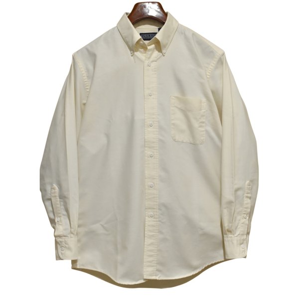 画像1: 程度良好!! 90's【USA製】ビンテージ【ランズエンド】【LANDS' END】【生成り】【ボタンダウンシャツ】BDシャツ【サイズ15 1/2 33】 
