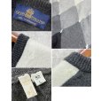 画像2: イタリー製【EREDI PISANO】【グレーｘチャコールｘ黒】【アーガイル】【Ｖネックセーター】カシミアセーター【サイズL】<br> (2)