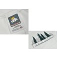 画像2: ほぼ未使用【USA製】【cottton deluxe】コットン・デラックス【白】LAKE TAHOE【凹凸プリント】【モックネックロンT】【サイズXL】<br> (2)