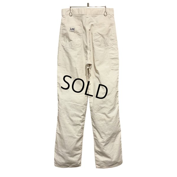画像5: 70's【ビンテージ】【Lee】【リー】ホワイト 白【ペインターパンツ】【W29程度】 
