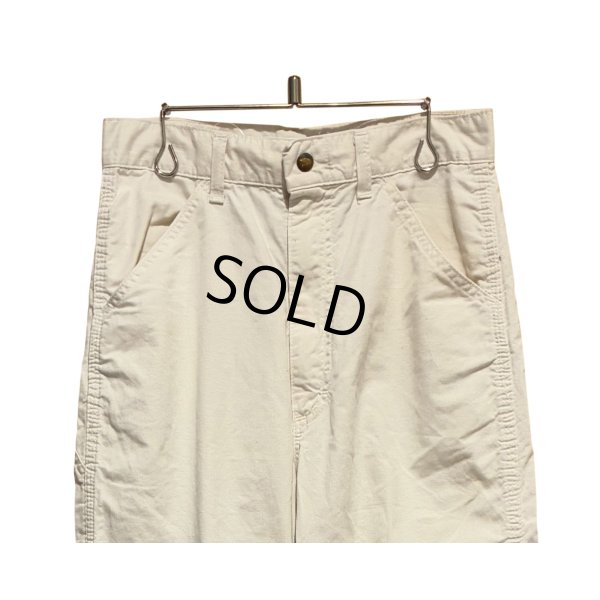 画像4: 70's【ビンテージ】【Lee】【リー】ホワイト 白【ペインターパンツ】【W29程度】 