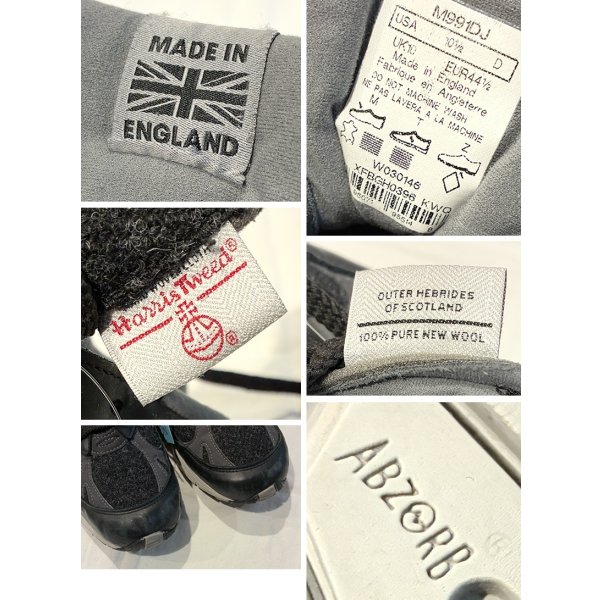 画像2: イングランド製【ニューバランス】new balance【991】【ハリスツイード】 スニーカー【１０ １/２】 