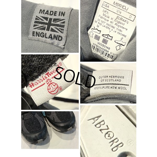 画像2: イングランド製【ニューバランス】new balance【991】【ハリスツイード】 スニーカー【１０ １/２】 