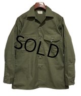 程度良好!!【80's】【米軍実物】【ビンテージ】【U.S.ARMY】OG507【ユーティリティシャツ】【15 1/2ｘ33】 