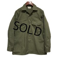 程度良好!!【80's】【米軍実物】【ビンテージ】【U.S.ARMY】OG507【ユーティリティシャツ】【15 1/2ｘ33】 