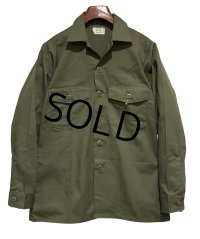程度良好!!【80's】【米軍実物】【ビンテージ】【U.S.ARMY】OG507【ユーティリティシャツ】【15 1/2ｘ33】 