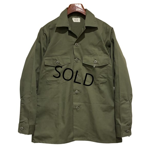 画像1: 程度良好!!【80's】【米軍実物】【ビンテージ】【U.S.ARMY】OG507【ユーティリティシャツ】【15 1/2ｘ33】 