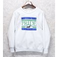 画像1: 90’s~【USA製】ビンテージ【Healthknit】ヘルスニット【community PRIDE minnesota】【白】【プリントスウェット】【サイズL】<br> (1)