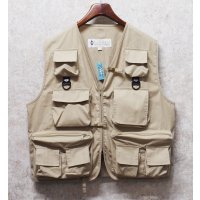 【ビンテージ】【コロンビア】【PFG】Performance Fishing Gear【ベージュ】【フィッシングベスト】【サイズL】 