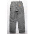 画像5: 90's~【USA製】【ビンテージ】【カーハート】【carhartt】チャコール【コットン】裏地付き【ペインターパンツ】【33ｘ34】<br> (5)