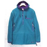 90's 【L.L.Bean】ビンテージ【ＬＬビーン】ポーラテック【WIND BLOCK SERIES】エメラルド【ハーフジップフリースパーカー】アノラック【W-L程度】 