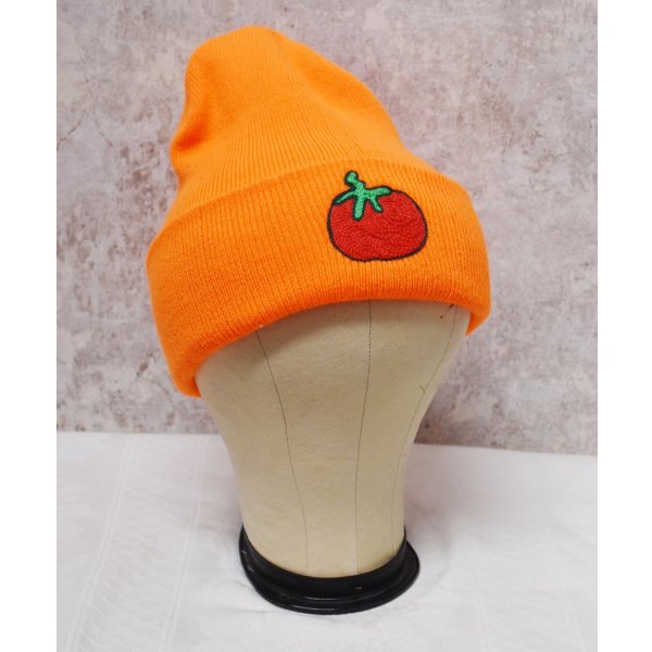 画像9: デッドストック【ビンテージ】【PORT＆COMPANY】ポート&カンパニー PLOJECT PAULIE【蛍光オレンジ】【トマトワッペン】 【ニットキャップ】【ニット帽】  