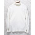 画像1: ほぼ未使用 90's【USA製】ビンテージ【J-crew】ジェイクルー【オフホワイト】無地【タートルネックロンT】【サイズS】<br> (1)