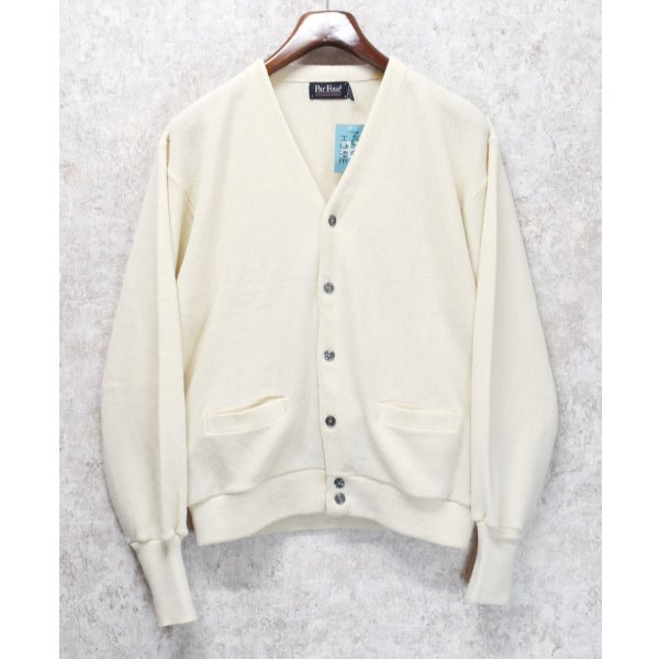 画像1: 90's【ビンテージ】【Par Four】【白】【アクリルカーディガン】【サイズXL】 