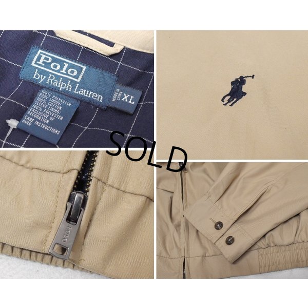 画像2: ビンテージ【ラルフローレン】【RALPH LAUREN】【ベージュ】【スウィングトップ】【ジップアップブルゾン】【サイズXＬ】 
