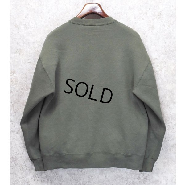 画像3: 90'ｓ【USA製】【RUSSELL】ラッセル 【ビンテージ】若草色【無地】【クルーネック】前V スウェット【サイズL】 