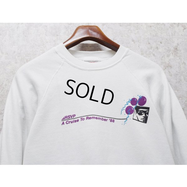 画像3: 80’s【USA製】BW【BASSETT-WALKER】バセットウォーカー ビンテージ RSVP【風船】【白】スウェット サイズXL 