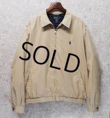 ビンテージ【ラルフローレン】【RALPH LAUREN】【ベージュ】【スウィングトップ】【ジップアップブルゾン】【サイズXＬ】 