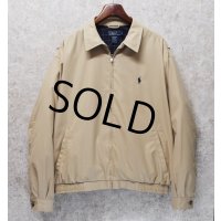 ビンテージ【ラルフローレン】【RALPH LAUREN】【ベージュ】【スウィングトップ】【ジップアップブルゾン】【サイズXＬ】 